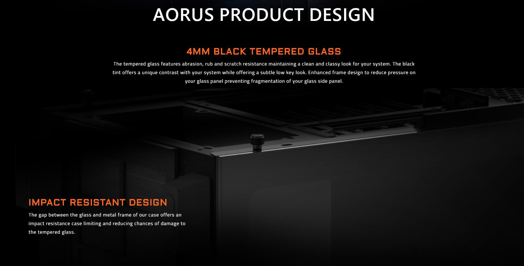 Vỏ Case Gigabyte GB-AC300G Tempered Glass Gaming (Mid Tower/Màu Đen/Led RGB) tương thích với phần mềm RGB Fusion, đồng bộ màu với các thành phần khác của Aorus